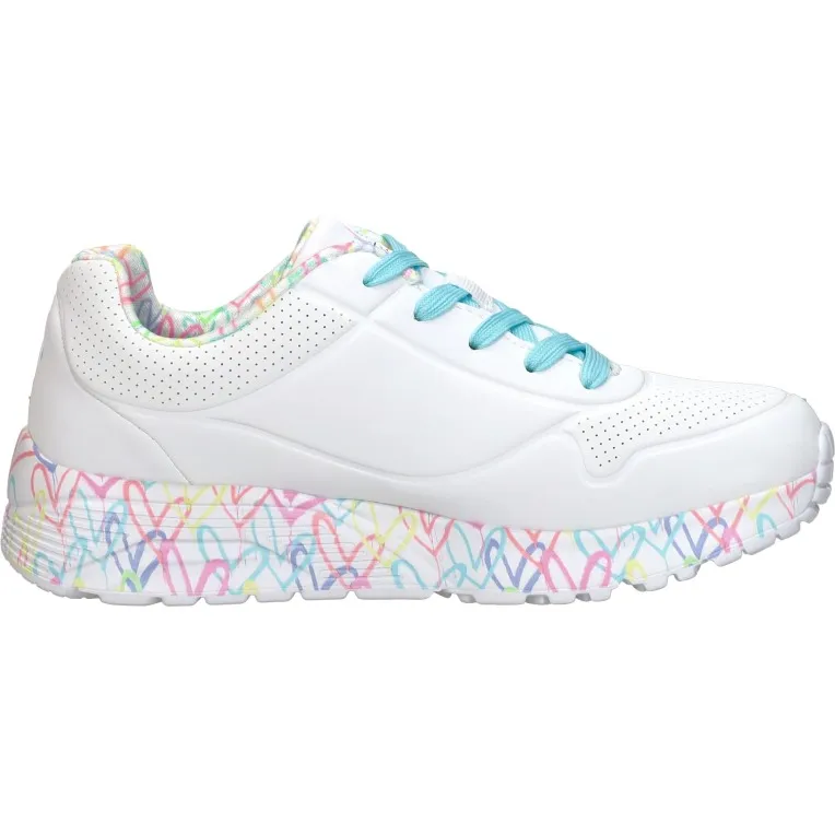 Skechers Uno Lite Lovely Lite lage sneakers wit