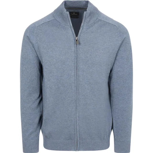 Casa Moda Vest Casamoda Vest Zip Indigo blauw