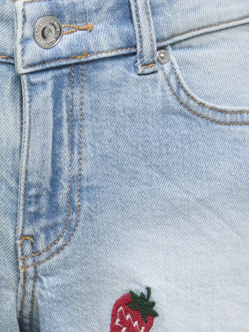 Only jeansshort lichtblauw light blue denim, foto 4