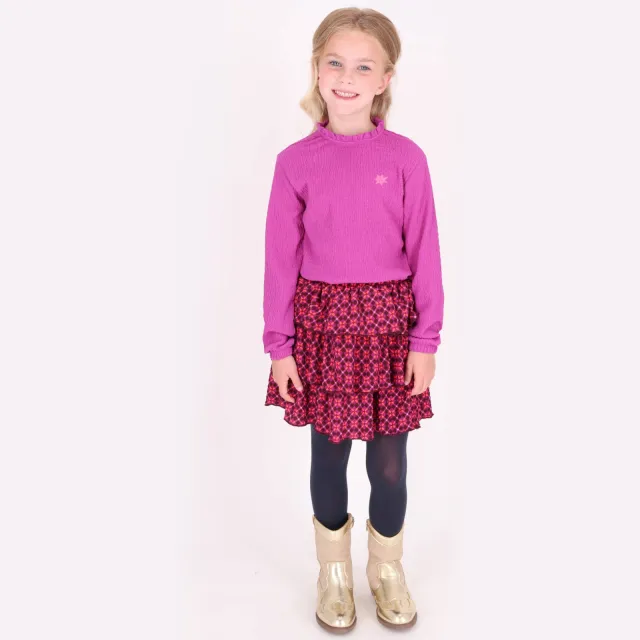 B.Nosy Talia longsleeve met ruches paars
