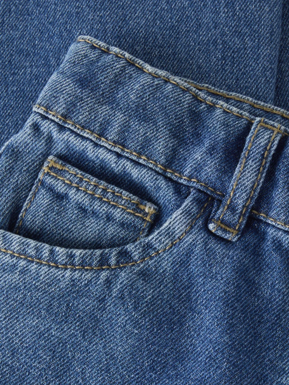 NAME IT MINI NMFROSE wide leg jeans met borduursels en print - mediumblauw, foto 6