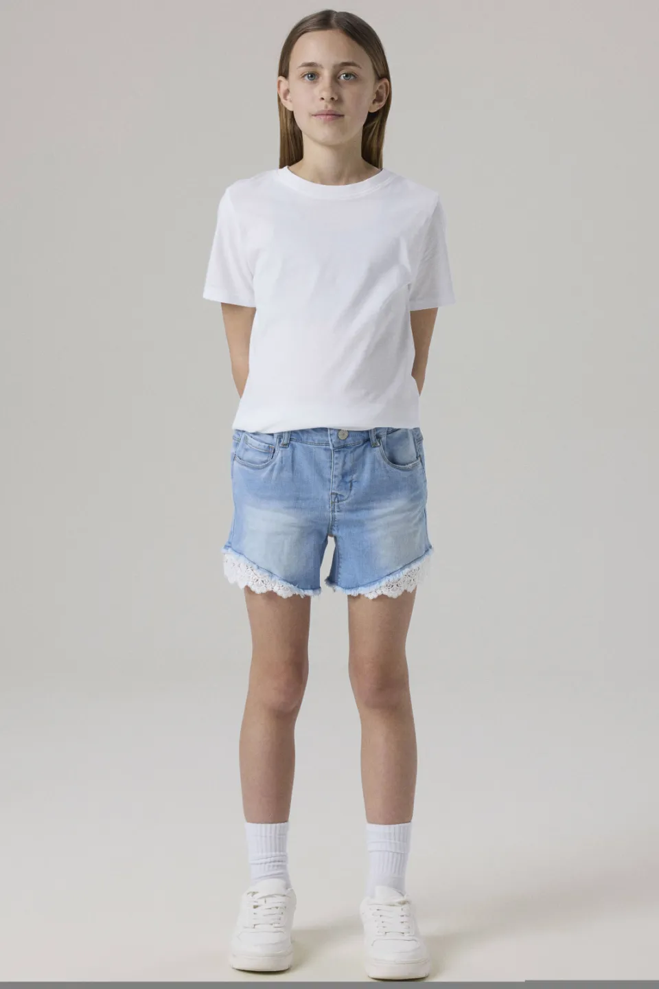 NAME IT NKFSALLI jeansshort lichtblauw Medium Blue Denim