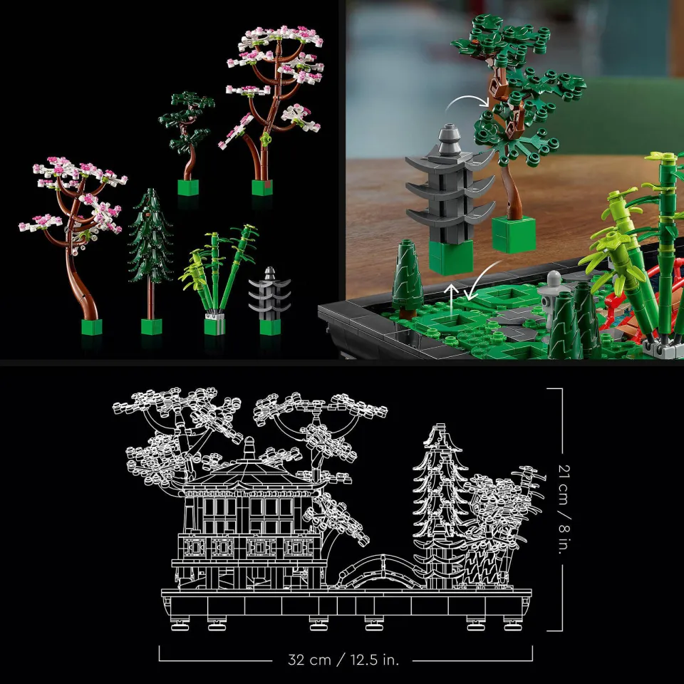 Lego Icons Rustgevende tuin Botanisch Mindfulness Bouwpakket voor Volwassenen 10315, foto 6