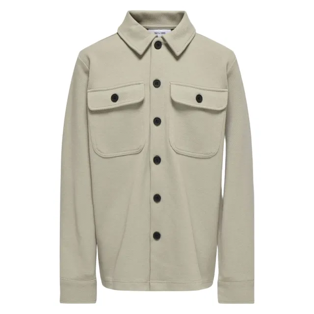 Only & Sons JUNIOR overshirt licht kaki Greige