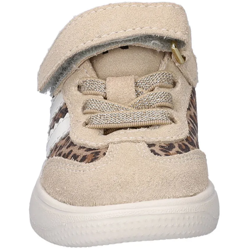 Nelson Kids suede sneakers beige panterprint, foto 7