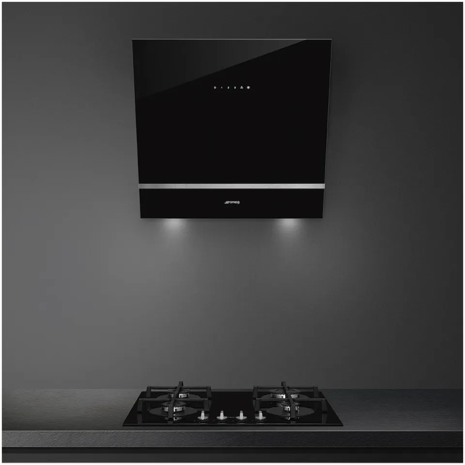 Smeg KV26N schouwkap zwart, foto 4