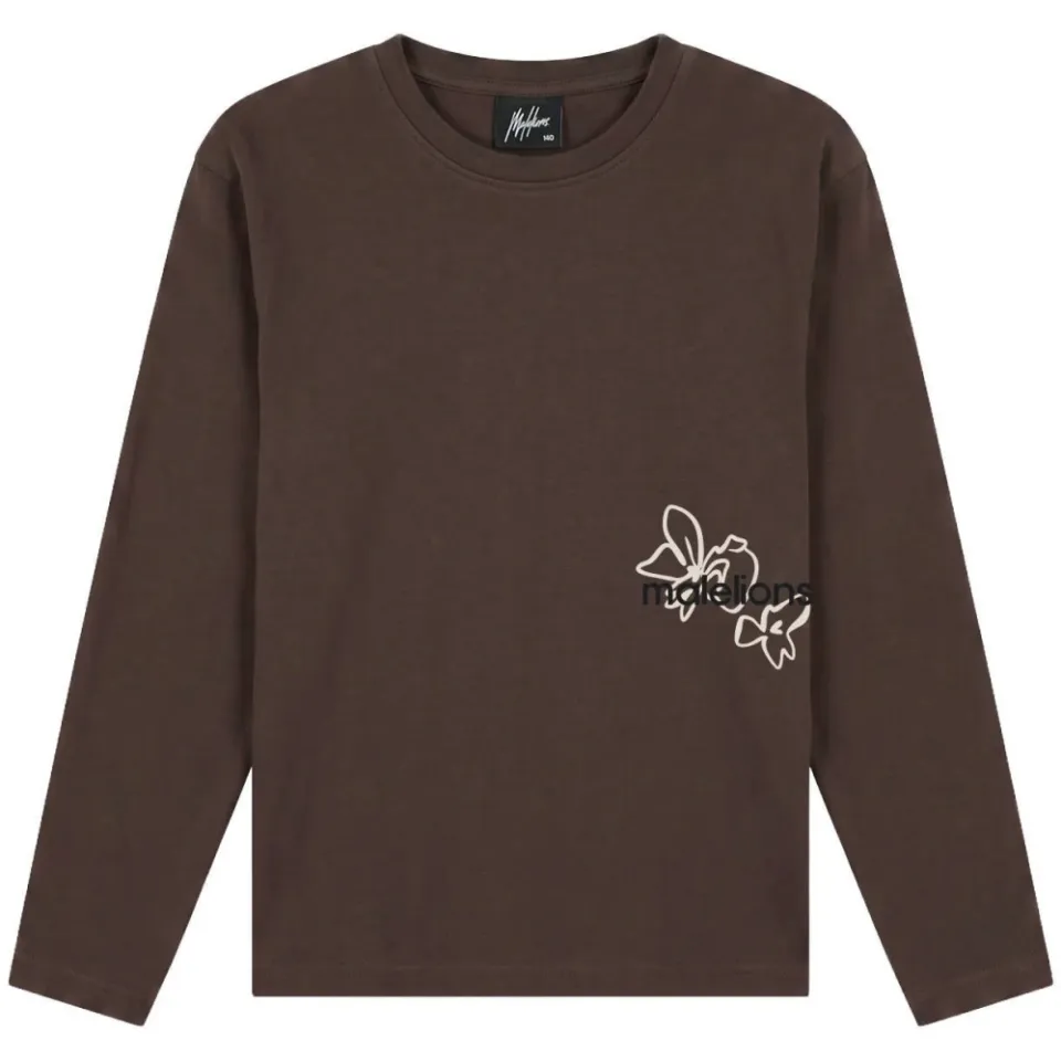 Malelions longsleeve donkerbruin, foto 2