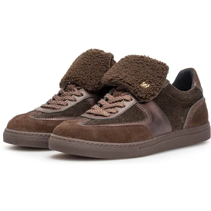 Floris Van Bommel Minni suède sneakers donkerbruin bruin, foto 5