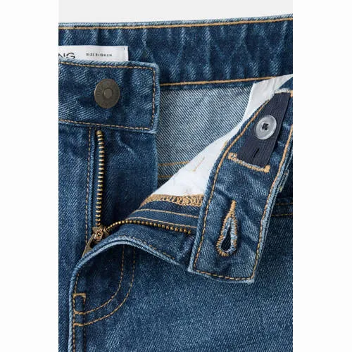 Mango Kids straight leg jeans - middelblauw medium blue denim, foto 5