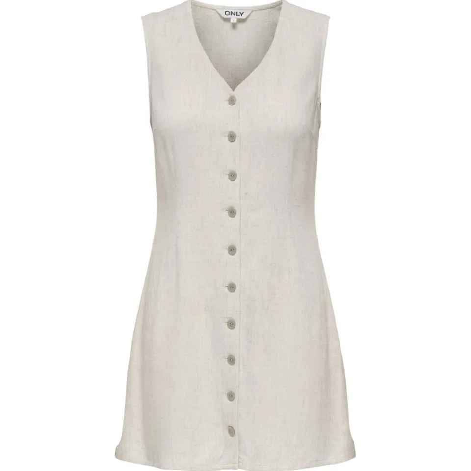 Only getailleerde vrijetijdsjurk beige, foto 4