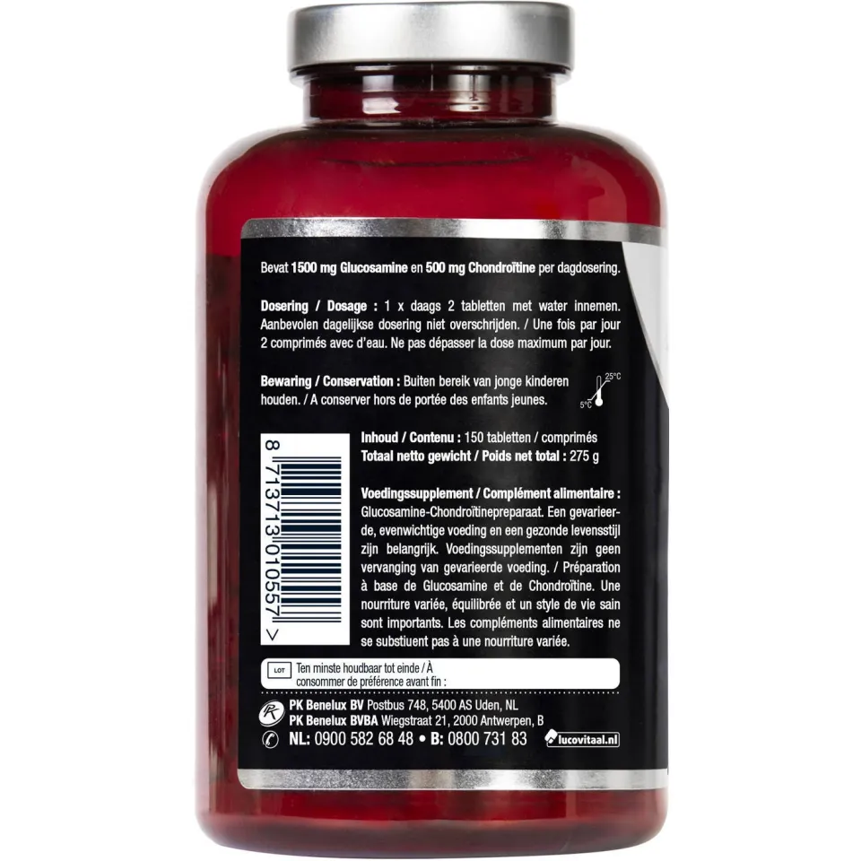 Lucovitaal Glucosamine Chondroïtine 1500/500 mg - 150 tabletten, foto 3