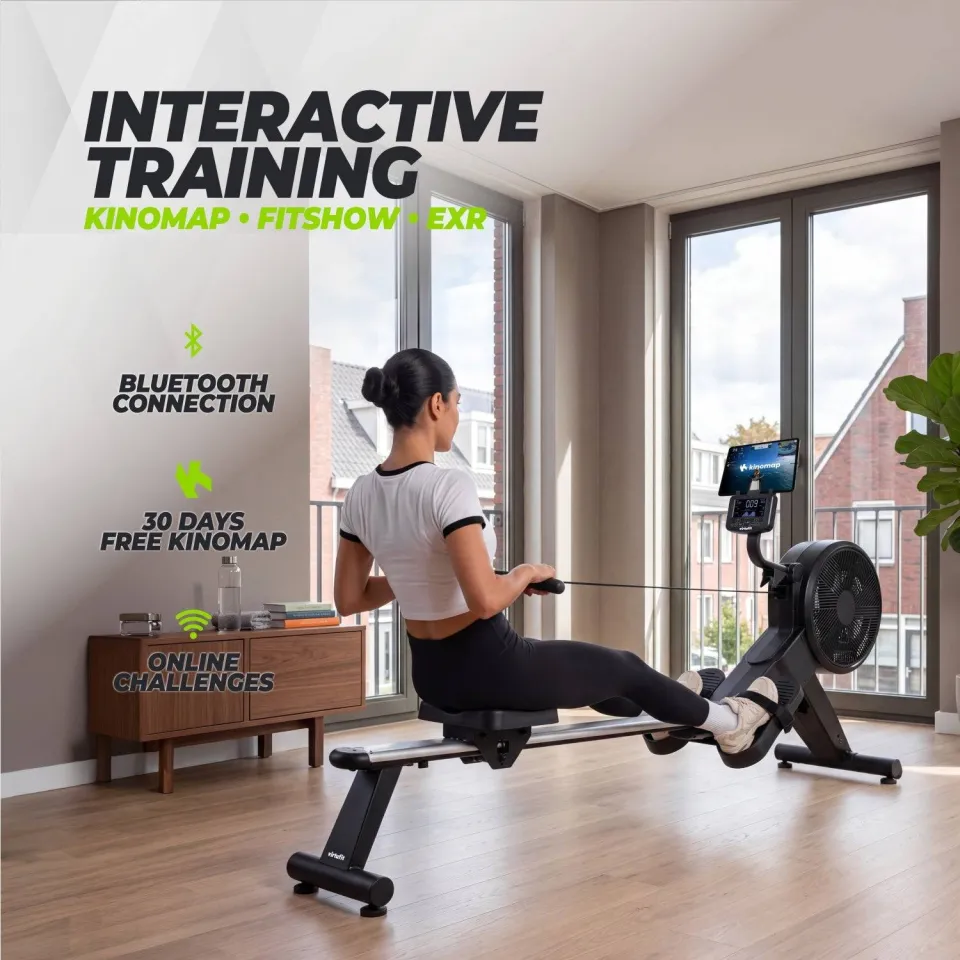 Virtufit Elite Air Magnetic roeitrainer zwart, foto 3