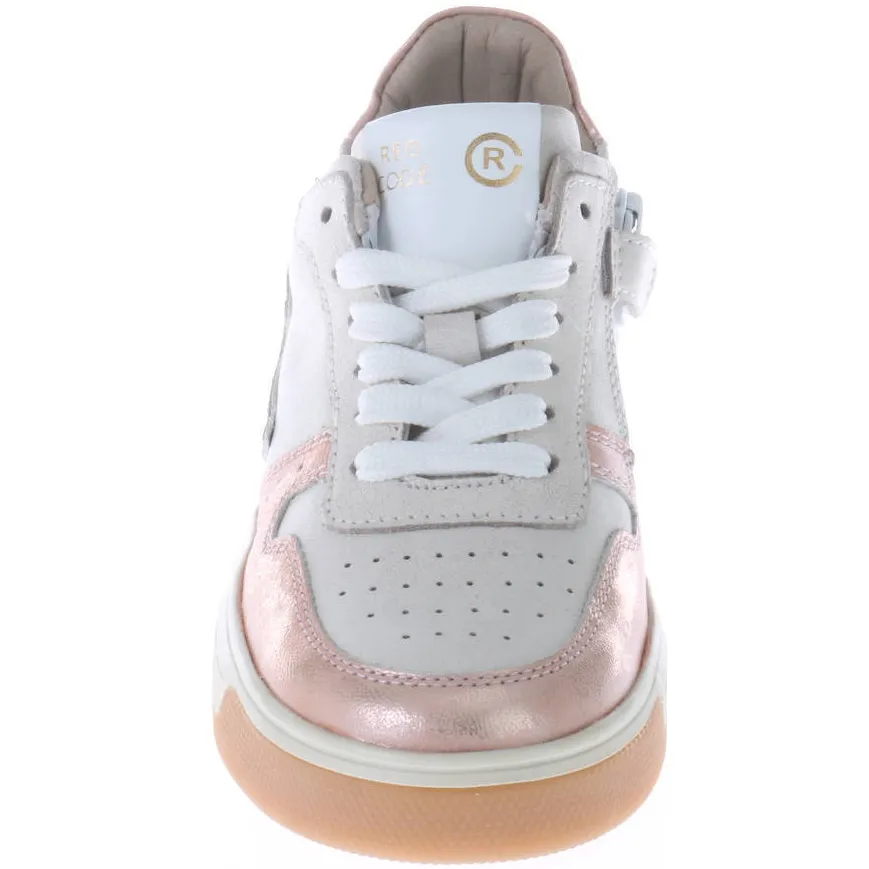 Red Code leren sneakers wit/roze, foto 4