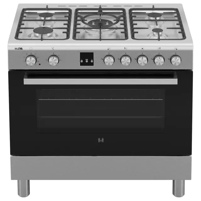 Etna FG190RVS gasfornuis grijs