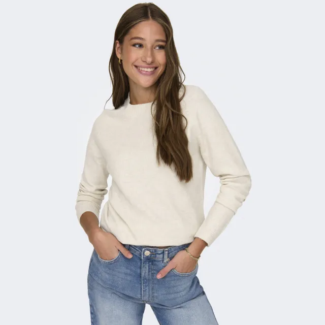 Only pullover gebreid Ecru