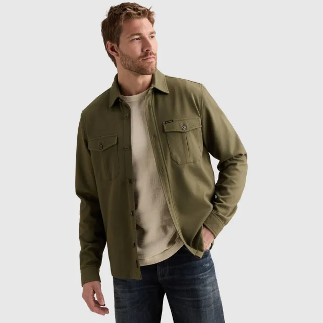 PME Legend regular fit overshirt - kalamata Khaki