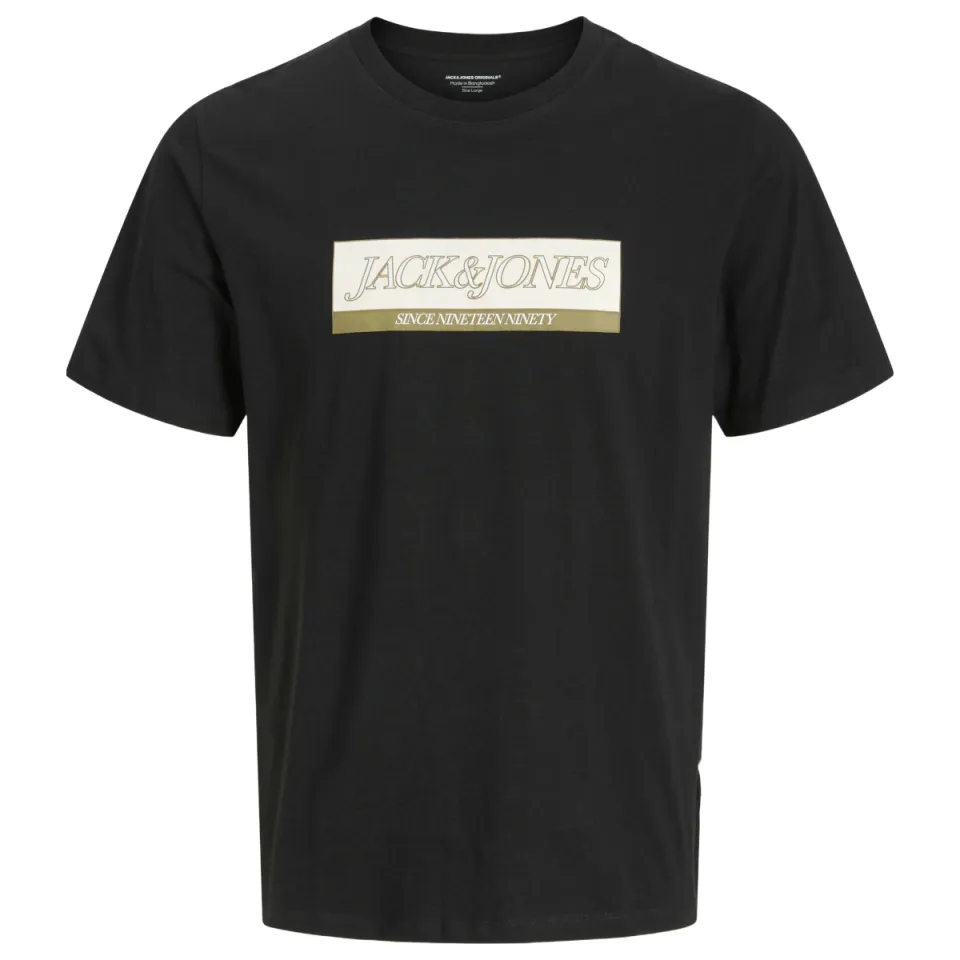 Jack & Jones Junior T-shirt zwart met logo, foto 2