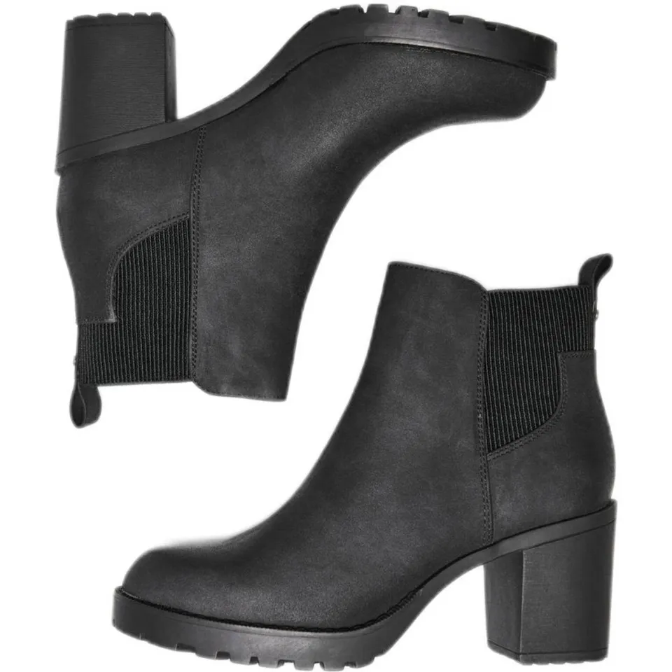 Only Onlbarbara chelsea boots met blokhak - zwart, foto 5