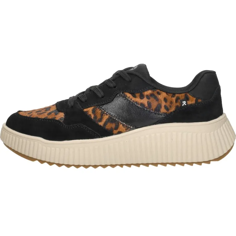 Rieker lage sneakers zwart, foto 2