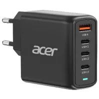 Acer 100W PD Charger, USB Port: 3C+1A, EU Plug, 100W USB-C Cable Oplader Zwart