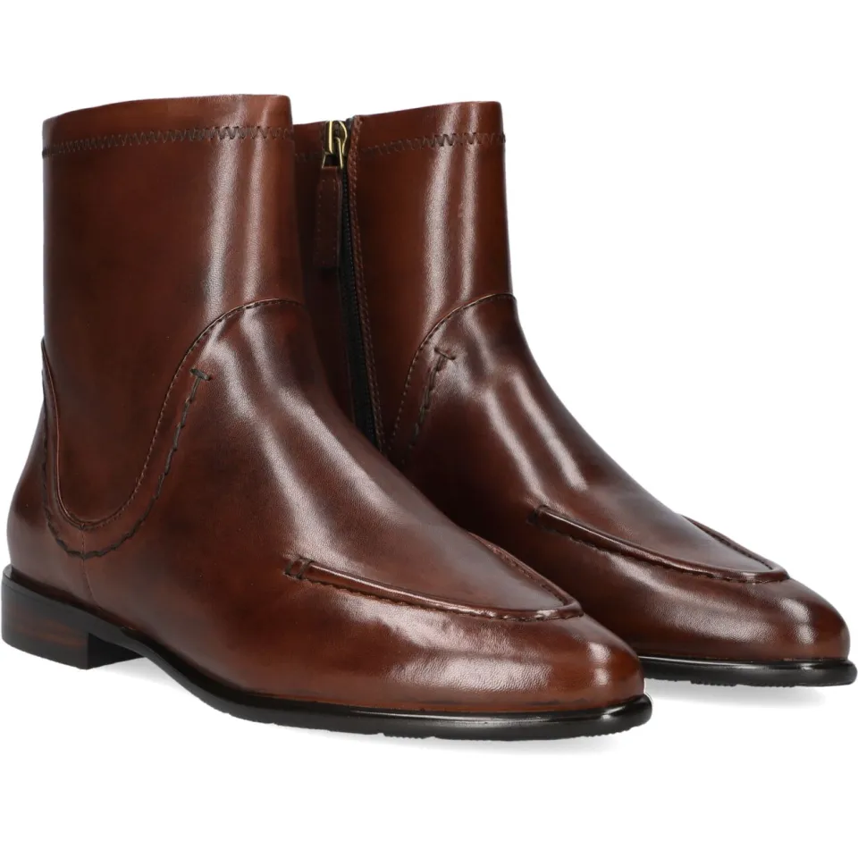 MARLOU Enkellaarsjes Gg503 Cognac, foto 3