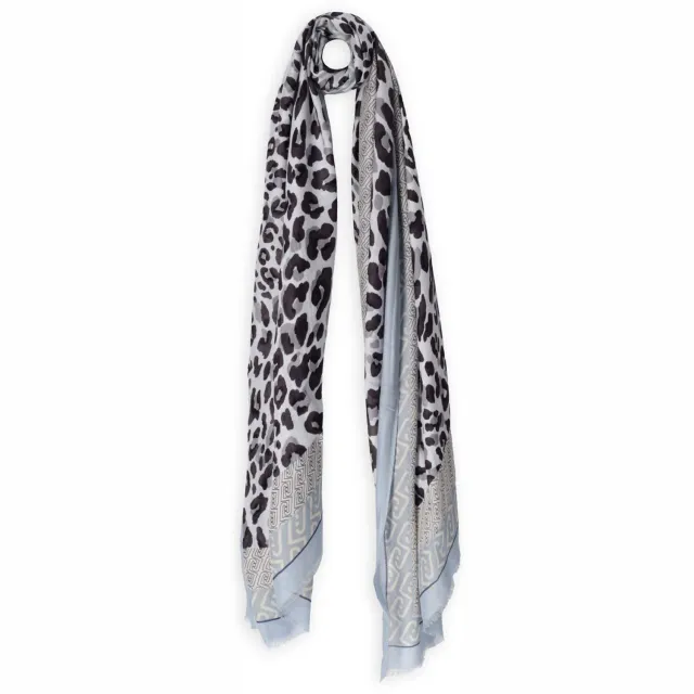 Liu Jo Animalier sjaal grijs Blauw