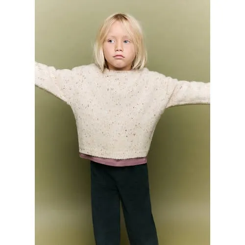 Mango Kids gebreide trui met print - beige, foto 5