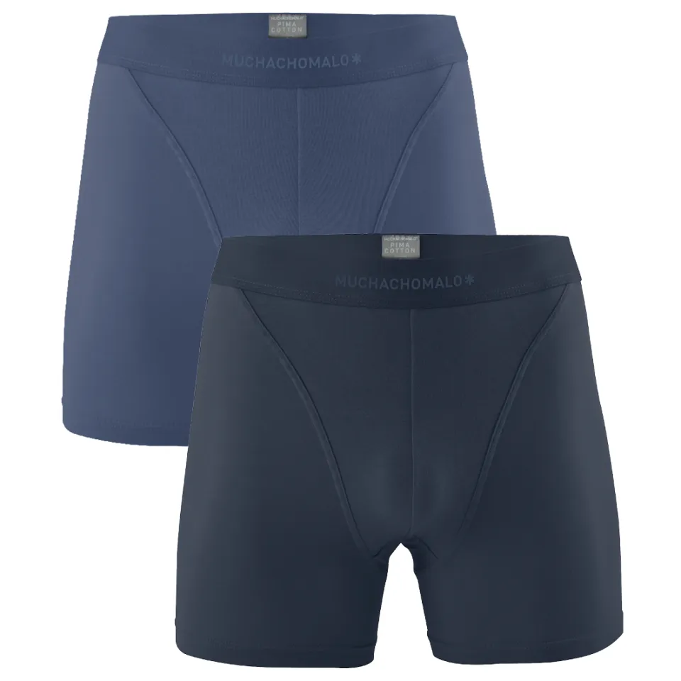 Muchachomalo Heren 2-pack Boxershorts Pima Cotton Veelkleurig