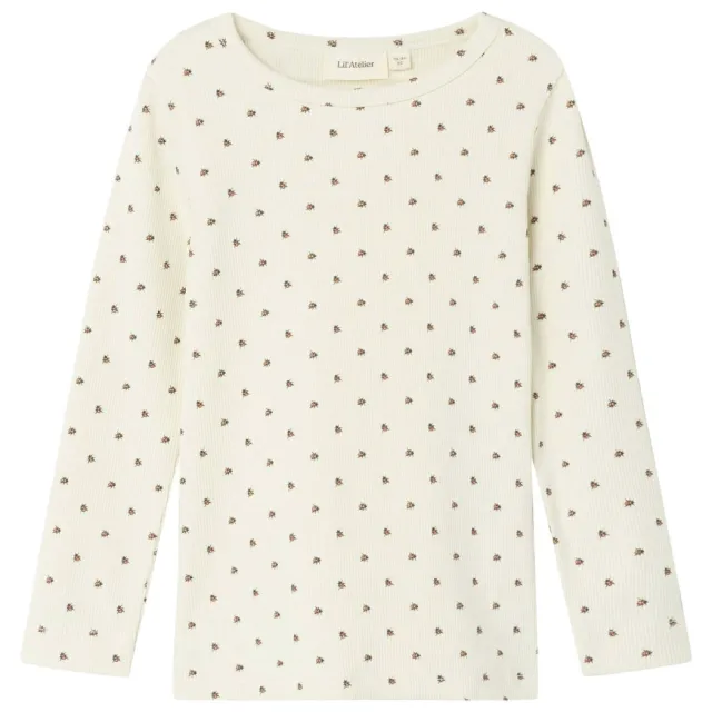Lil' Atelier MINI longsleeve ecru all over print, foto 2