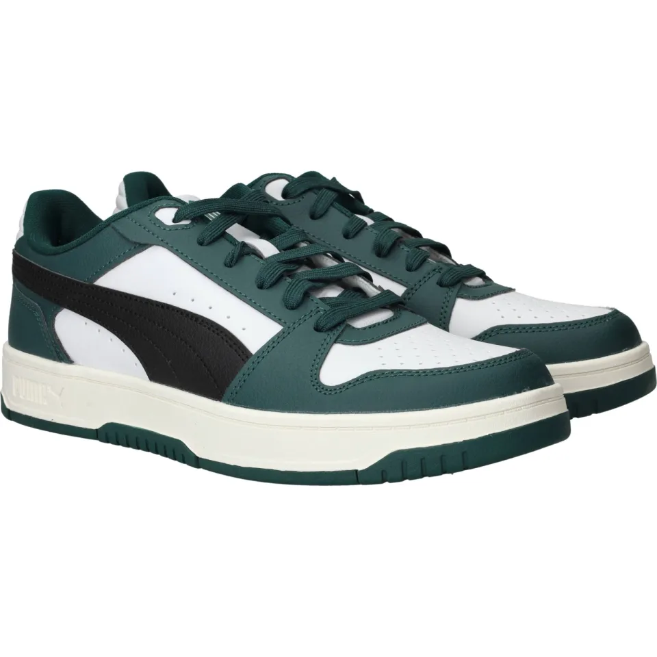 Puma Rebound Slam imitatieleren sneakers - donkergroen/wit, foto 4