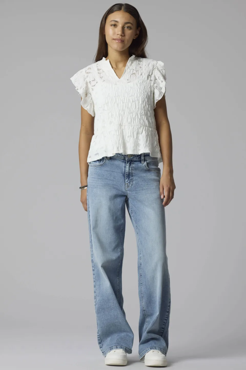 LMTD wide leg jeans - lichtblauw, foto 5