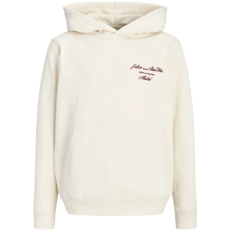 Jack & Jones JUNIOR hoodie met backprint - wit, foto 2