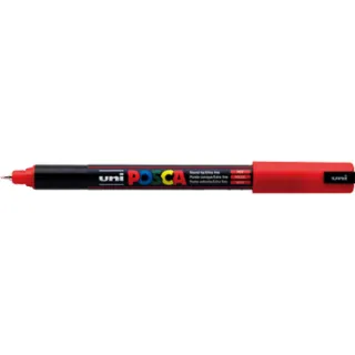 Posca marker met conische punt schrijfdikte extra-fijn rood