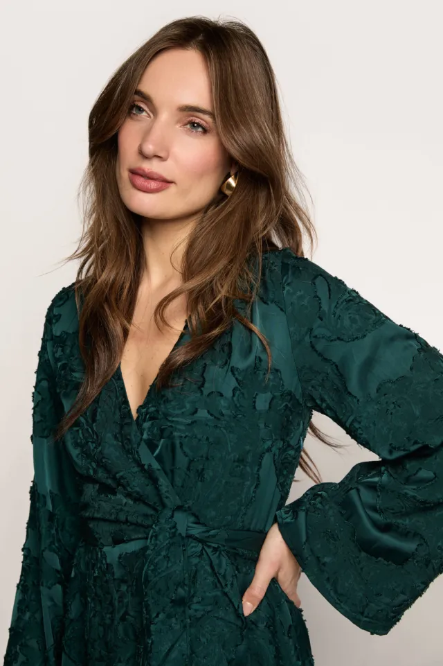 Freebird Danina midi jurk bruin, foto 6
