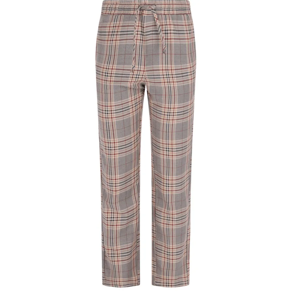 B.Nosy straight leg geruite casual broek beige/bruin, foto 2