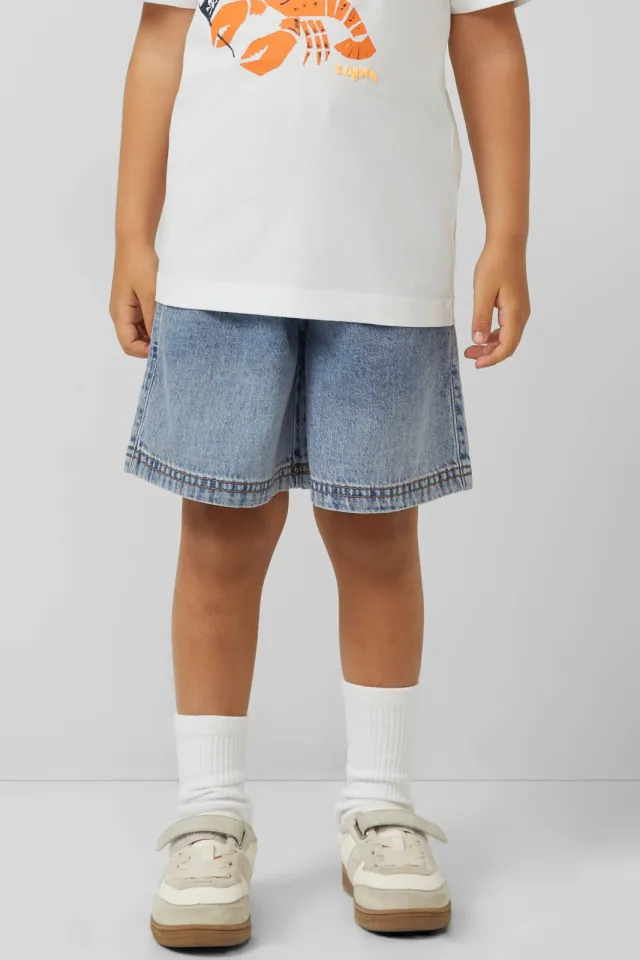 s.Oliver jeansshort lichtblauw light blue denim, foto 5