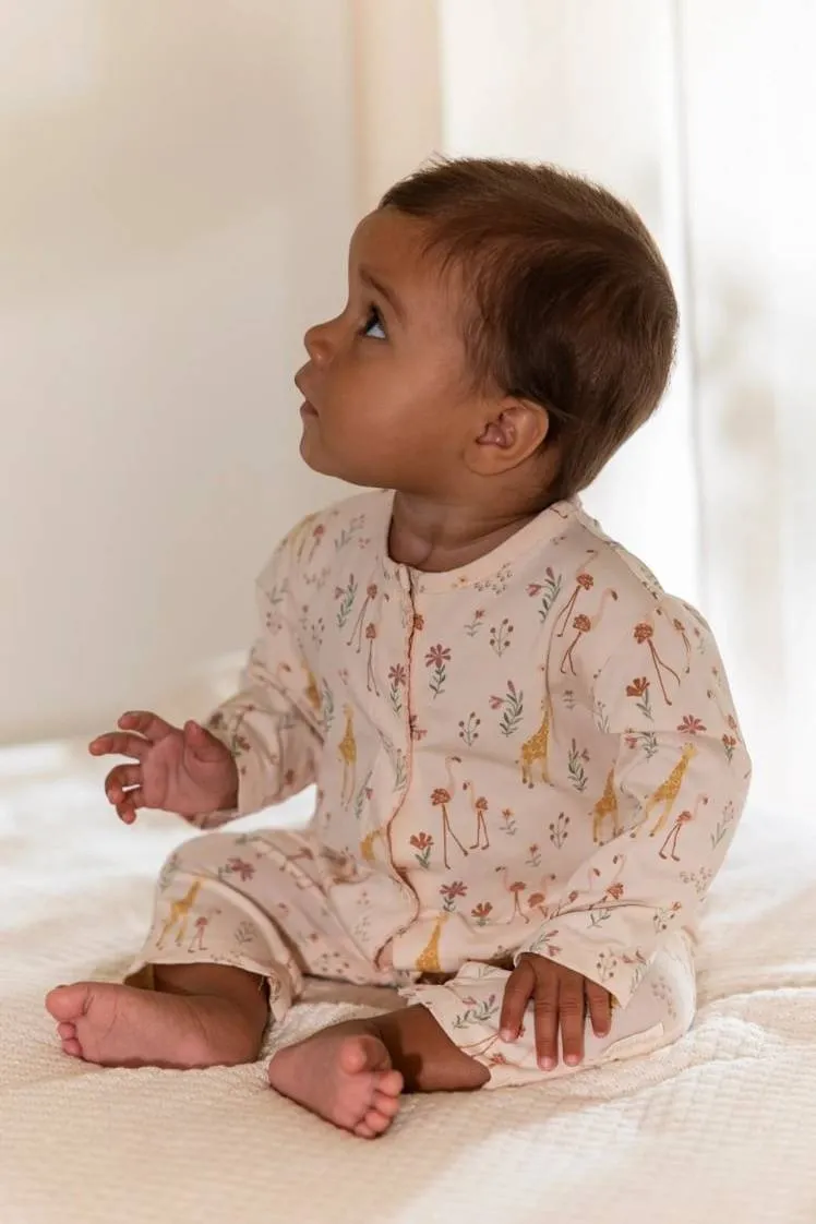 Little Dutch pyjama met all-over print lichtroze