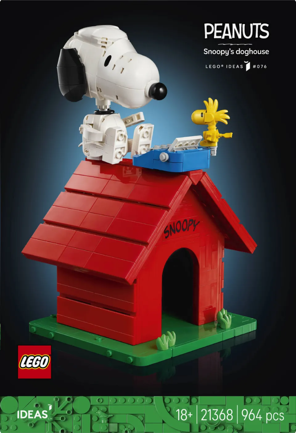 Lego IDEAS Peanuts: Snoopy's hondenhok 21368, foto 3