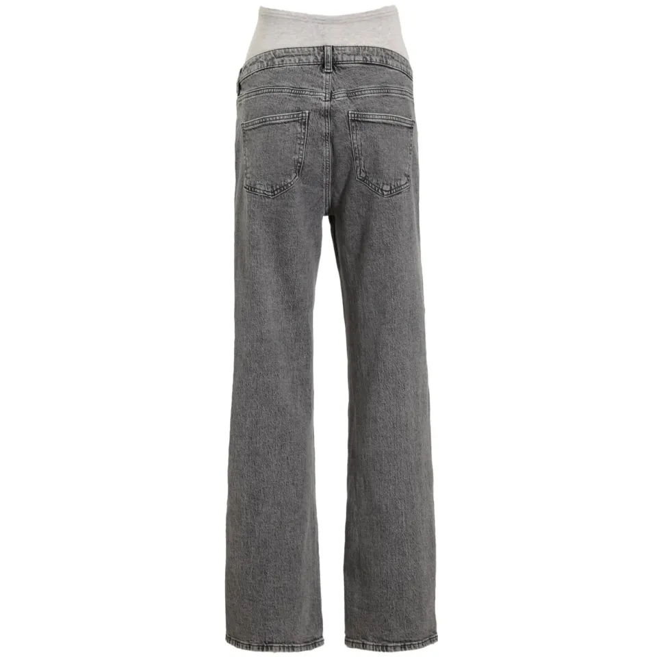 Vero Moda MATERNITY zwangerschaps wide leg jeans grey denim, foto 2