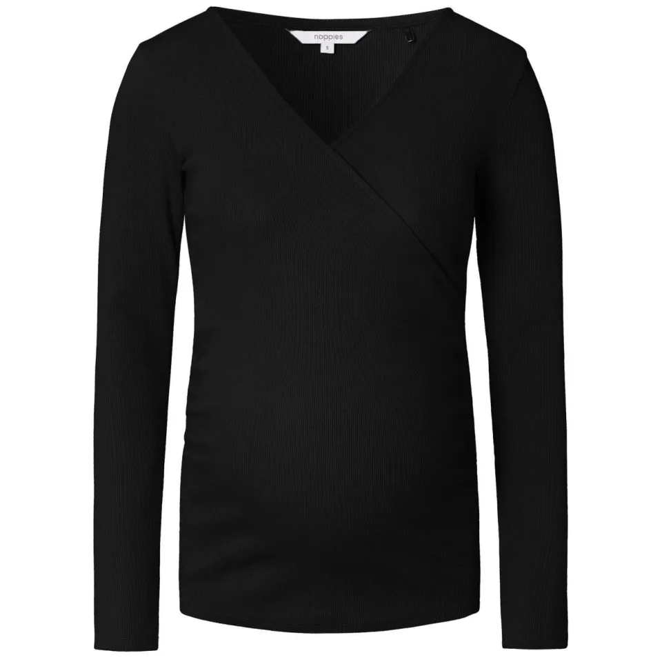 Noppies Sara zwangerschaps- en voedingslongsleeve zwart, foto 5