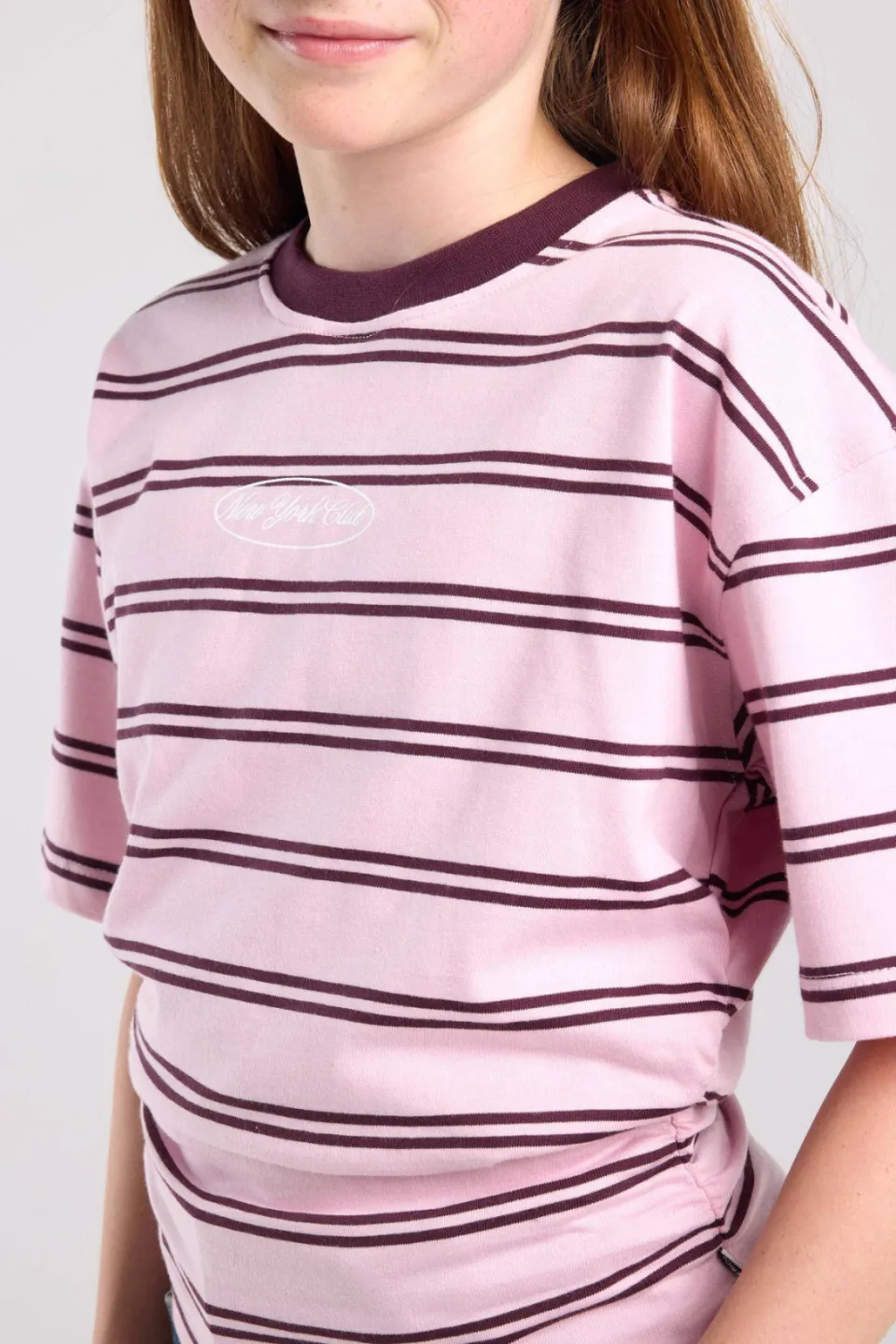 America Today Eleni Jr gestreept T-shirt roze, foto 7