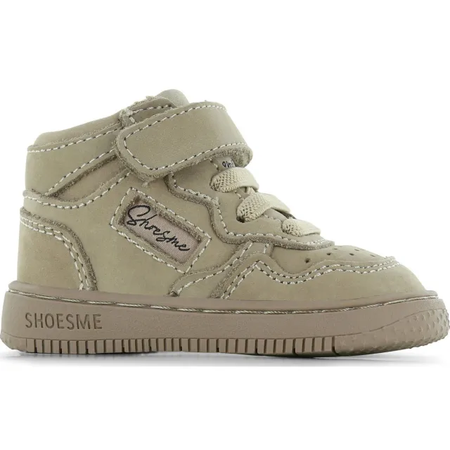 Shoesme leren sneakers taupe