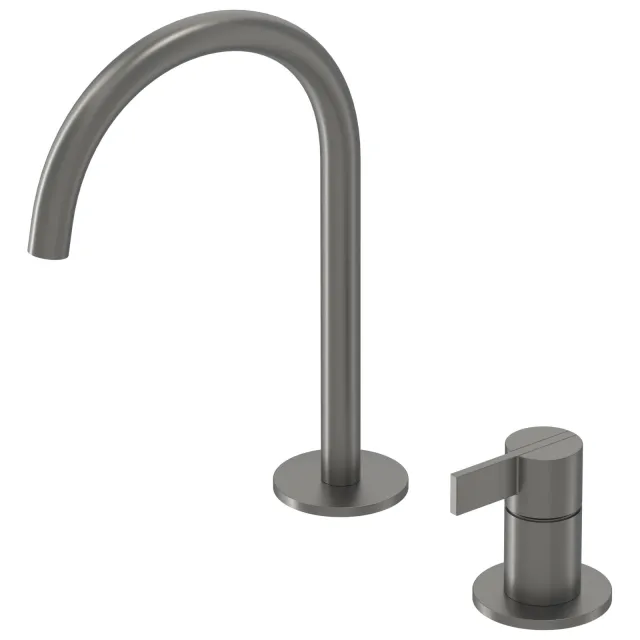 IVY Pact Coldstart wastafelkraan geborsteld metal black