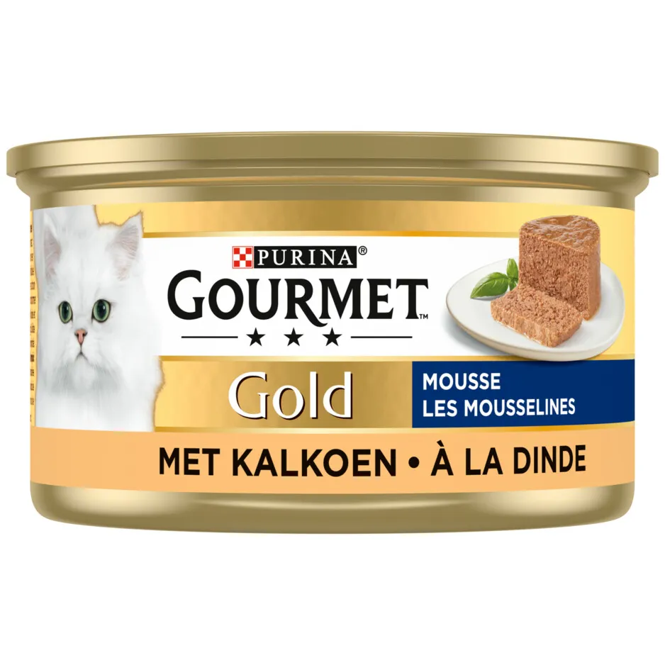 Gourmet Gold Mousse kattenvoer kalkoen, foto 5