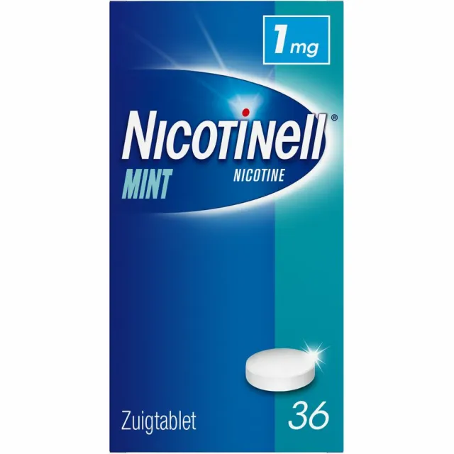 Nicotinell Zuigtablet Mint 1mg 36 zuigtabletten