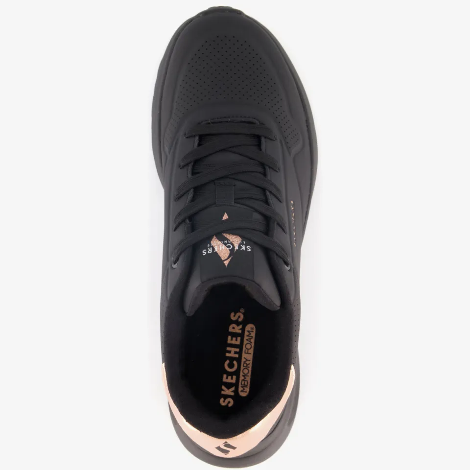 Skechers Uno Lite dames sneakers zwart, foto 5