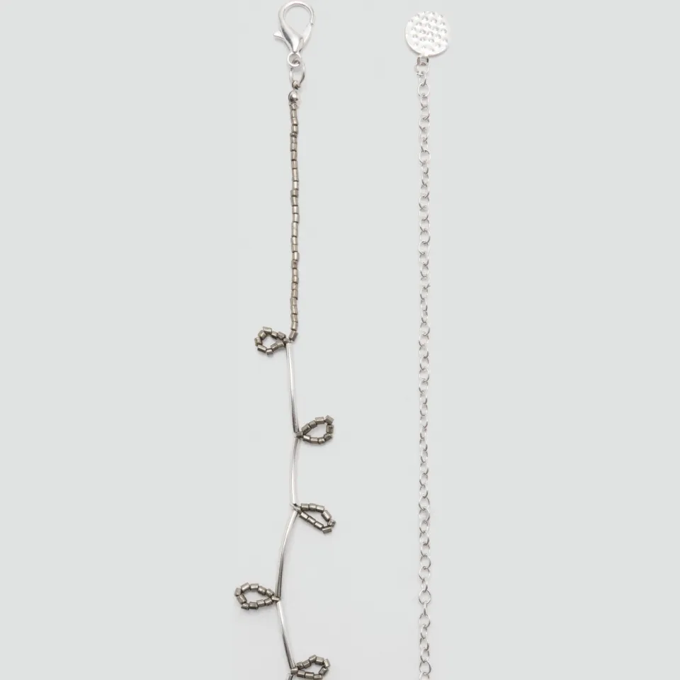Mango TEEN riem - zilver, foto 4