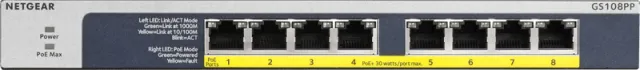 Netgear GS108PP Zwart