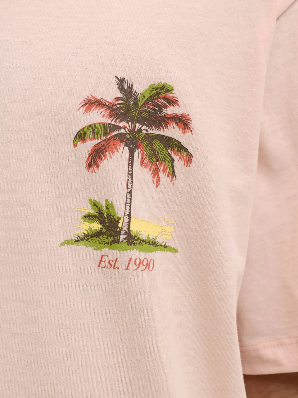 Jack & Jones rechtvallend t-shirt met backprint zacht oranje, foto 8