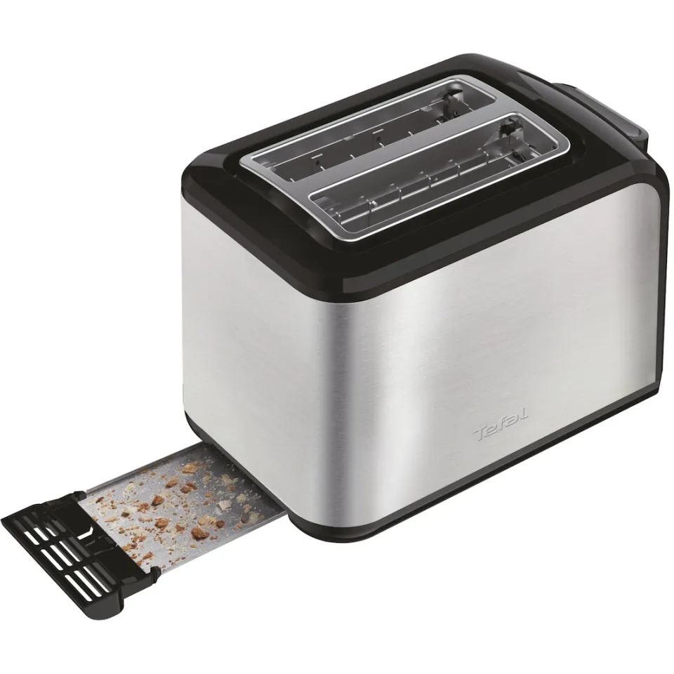 Tefal TT410D broodrooster zwart-RVS, foto 2